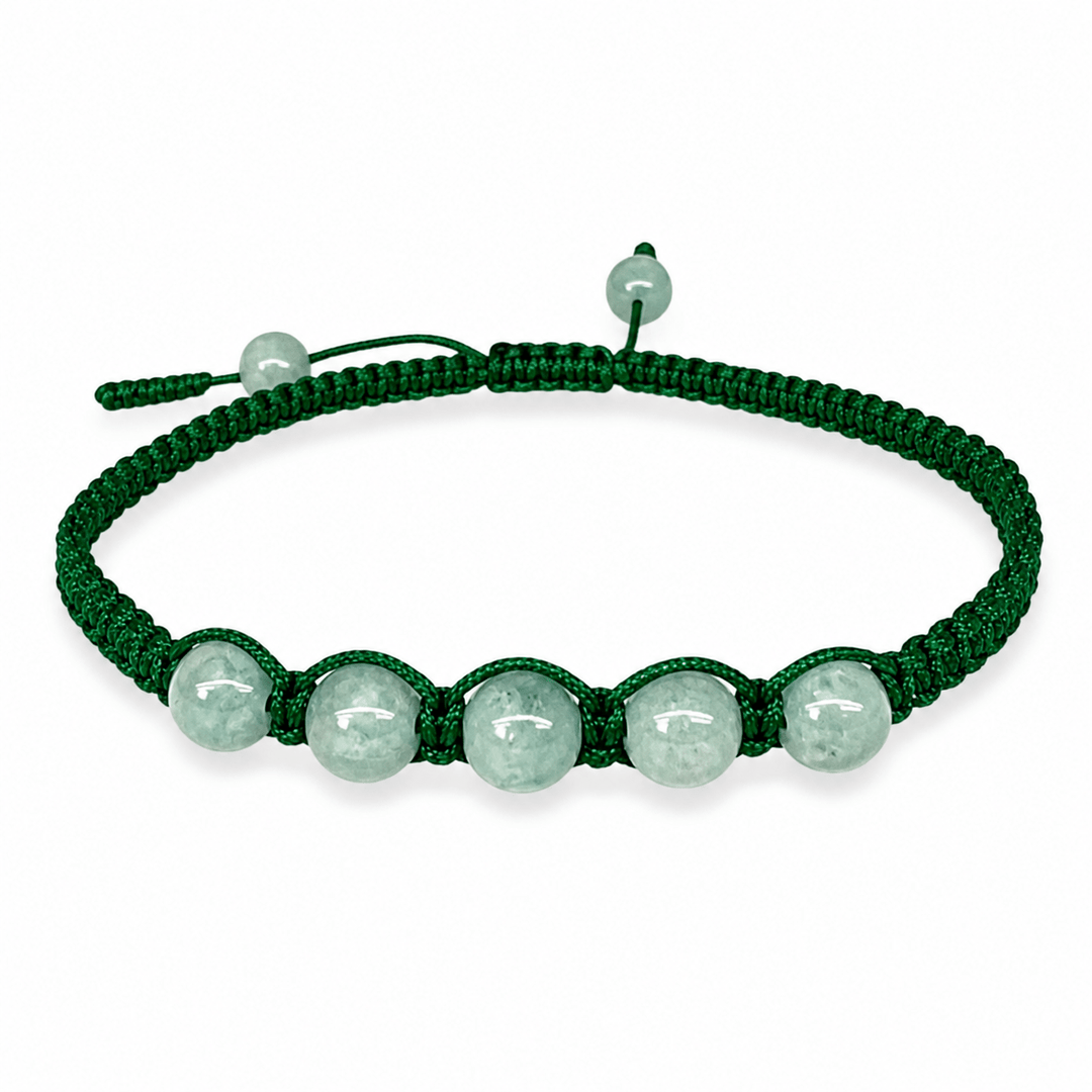 Handgeknüpftes Jade-Armband - Atelier Tibet