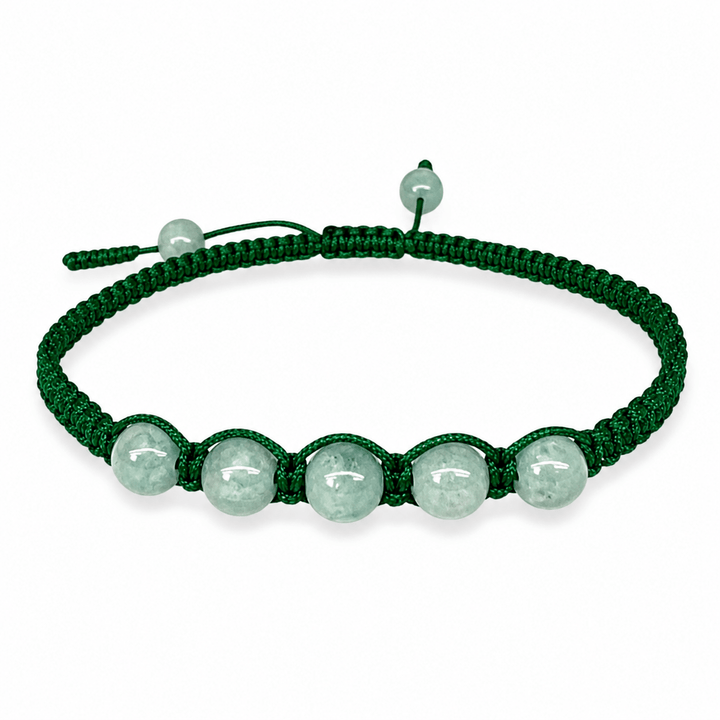 Handgeknüpftes Jade-Armband - Atelier Tibet
