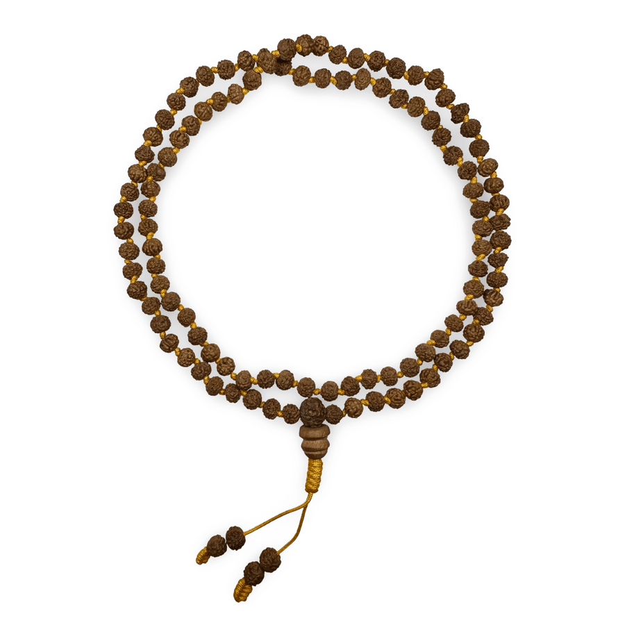 Handgeknüpfte Rudraksha Mala (⌀ 5 mm) - Atelier Tibet