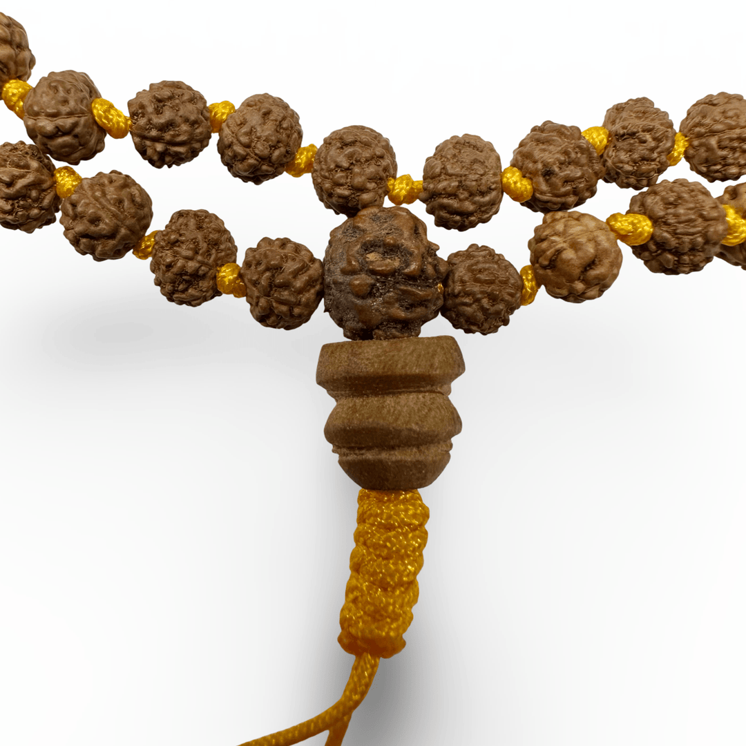 Handgeknüpfte Rudraksha Mala (⌀ 5 mm) - Atelier Tibet