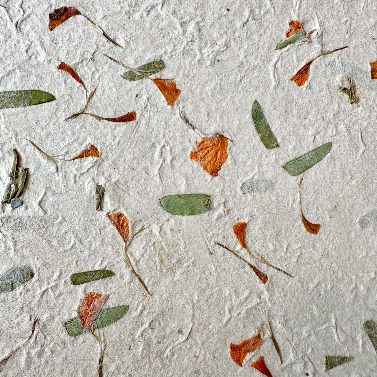 Handgeschöpftes Lokta - Papier mit Sommerblumen - Mischung - Atelier Tibet
