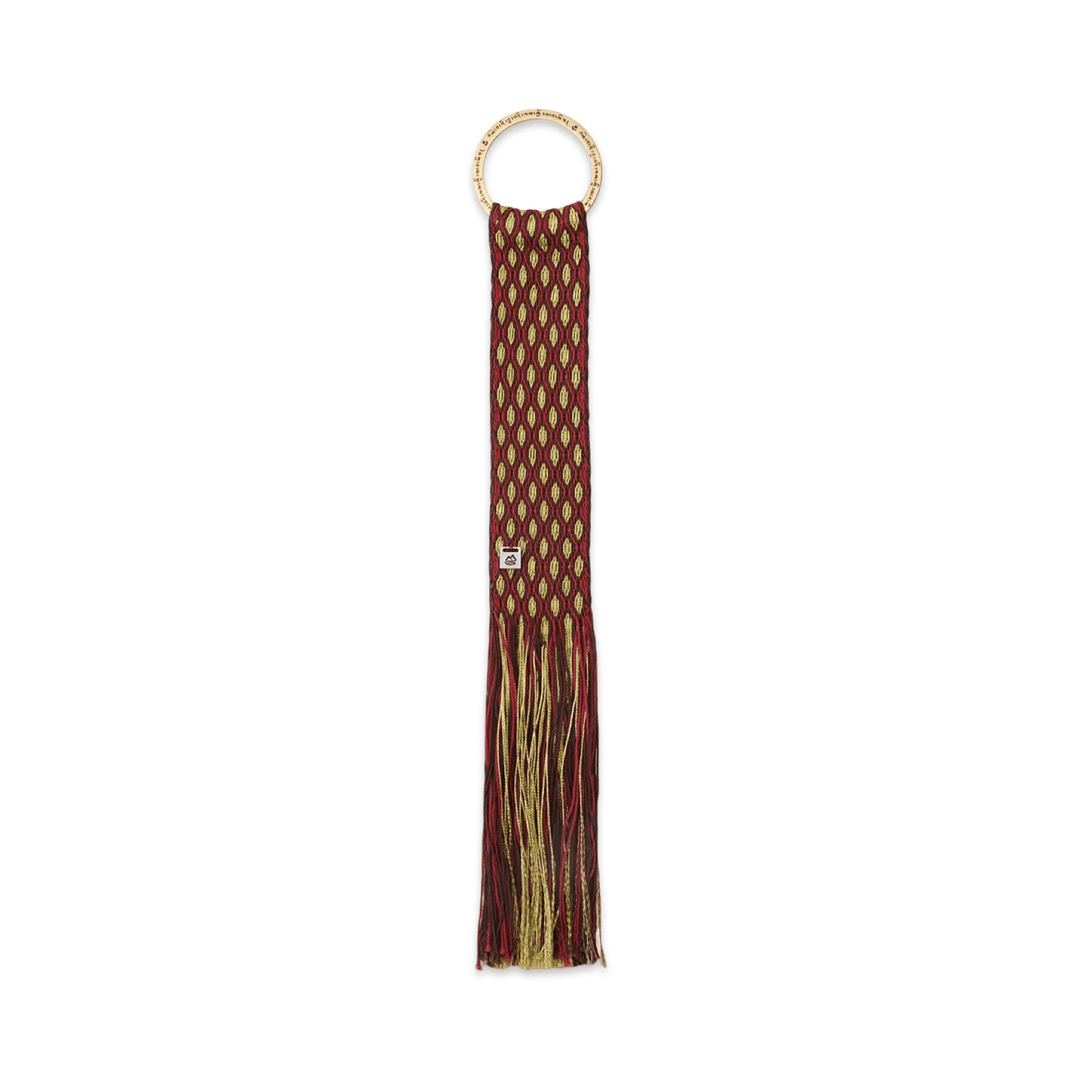 Handgewebter Anhänger mit Messingring aus Tibet · CHARU × Tsoten - Atelier Tibet