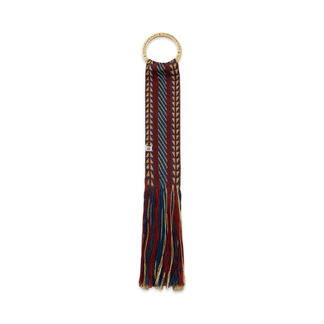 Handgewebter Anhänger mit Messingring aus Tibet · CHARU × Tsoten - Atelier Tibet
