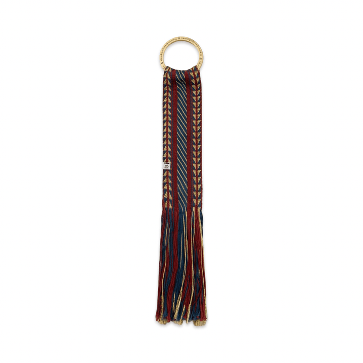 Handgewebter Anhänger mit Messingring aus Tibet · CHARU × Tsoten - Atelier Tibet