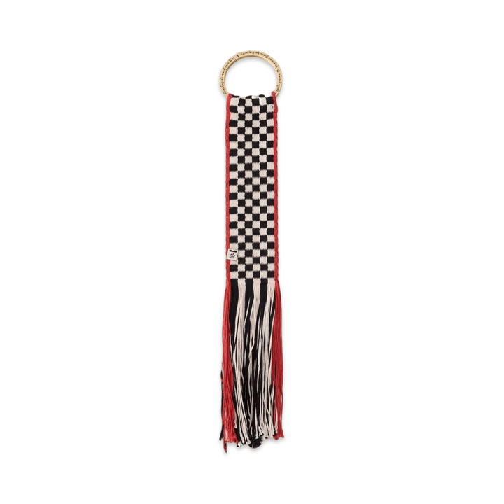 Handgewebter Anhänger mit Messingring aus Tibet · CHARU × Tsoten - Atelier Tibet