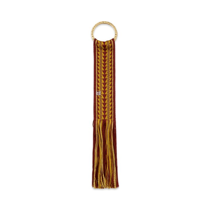 Handgewebter Anhänger mit Messingring aus Tibet · CHARU × Tsoten - Atelier Tibet