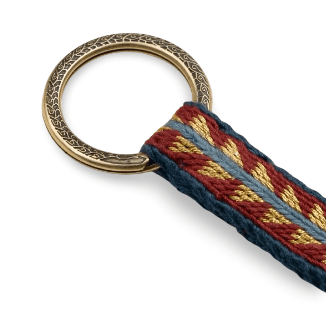 Handgewebter Schlüsselanhänger aus Tibet · CHARU × Tsoten - Atelier Tibet