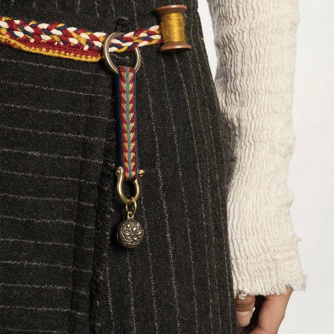 Handgewebter Schlüsselanhänger aus Tibet · CHARU × Tsoten - Atelier Tibet