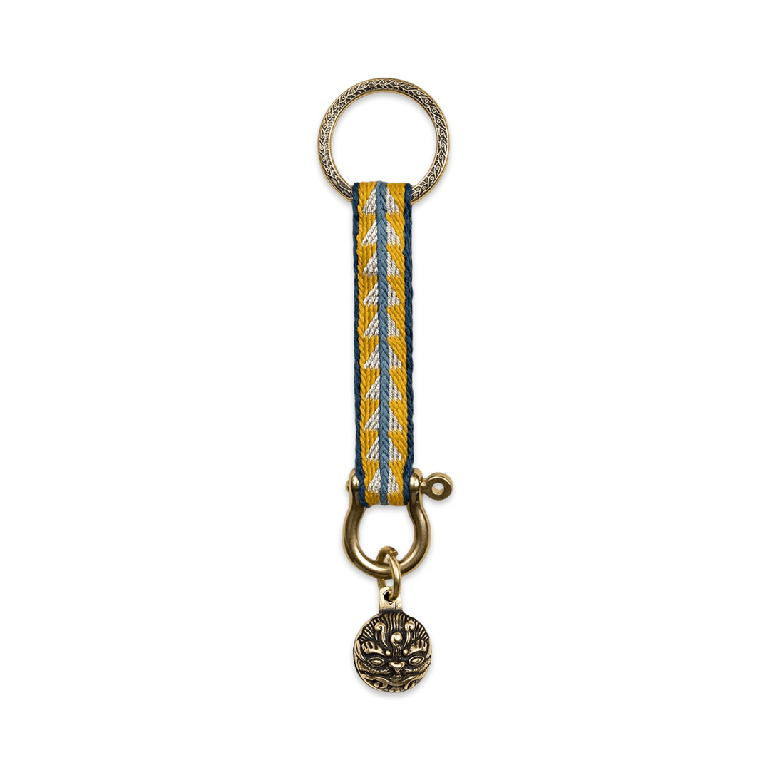 Handgewebter Schlüsselanhänger aus Tibet · CHARU × Tsoten - Atelier Tibet