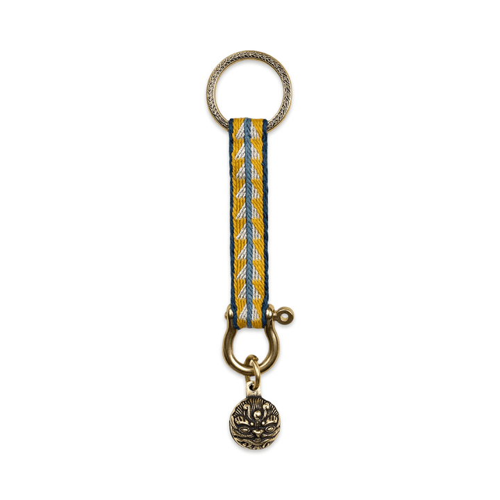 Handgewebter Schlüsselanhänger aus Tibet · CHARU × Tsoten - Atelier Tibet