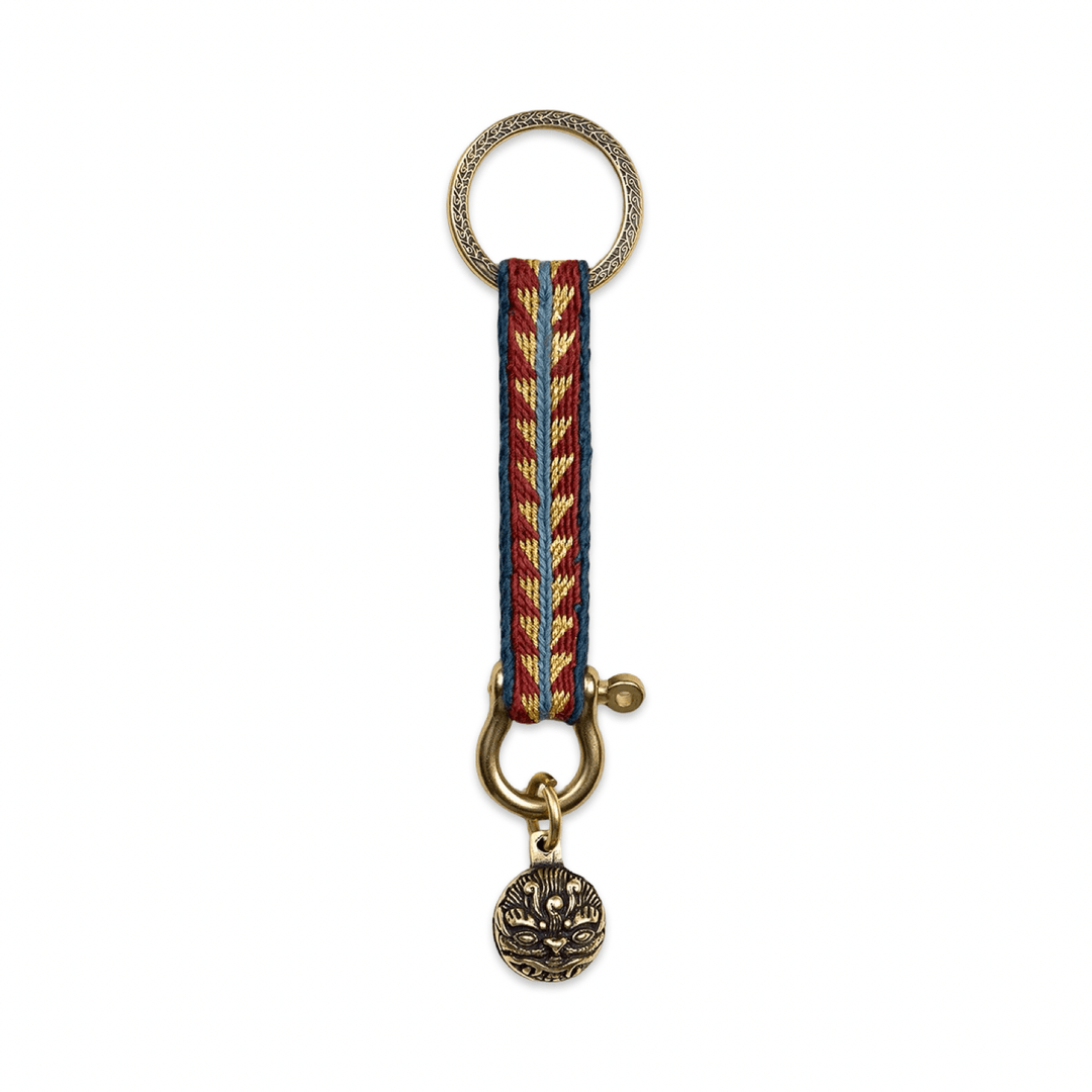 Handgewebter Schlüsselanhänger aus Tibet · CHARU × Tsoten - Atelier Tibet