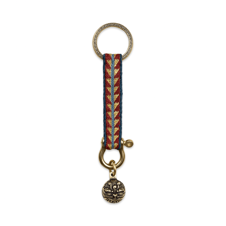 Handgewebter Schlüsselanhänger aus Tibet · CHARU × Tsoten - Atelier Tibet