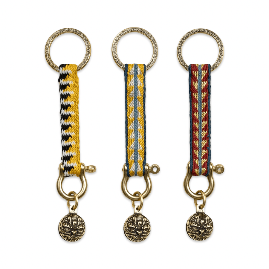 Handgewebter Schlüsselanhänger aus Tibet · CHARU × Tsoten - Atelier Tibet