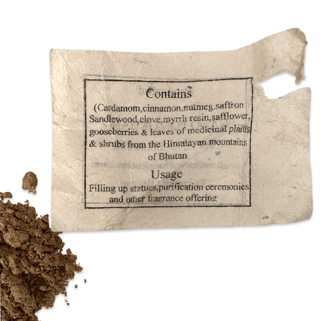 Herbal Incense Powder — Nado Poizokhang, Thimphu - Atelier Tibet