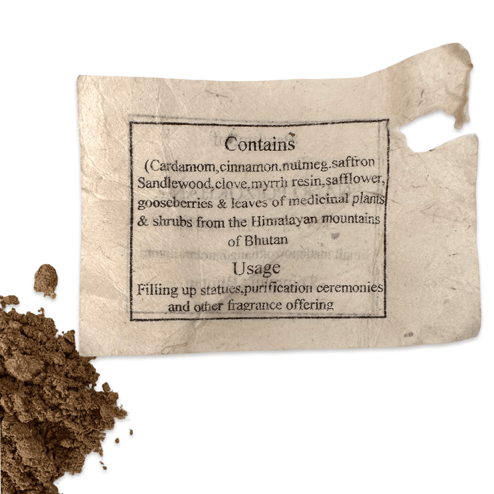 Herbal Incense Powder — Nado Poizokhang, Thimphu - Atelier Tibet