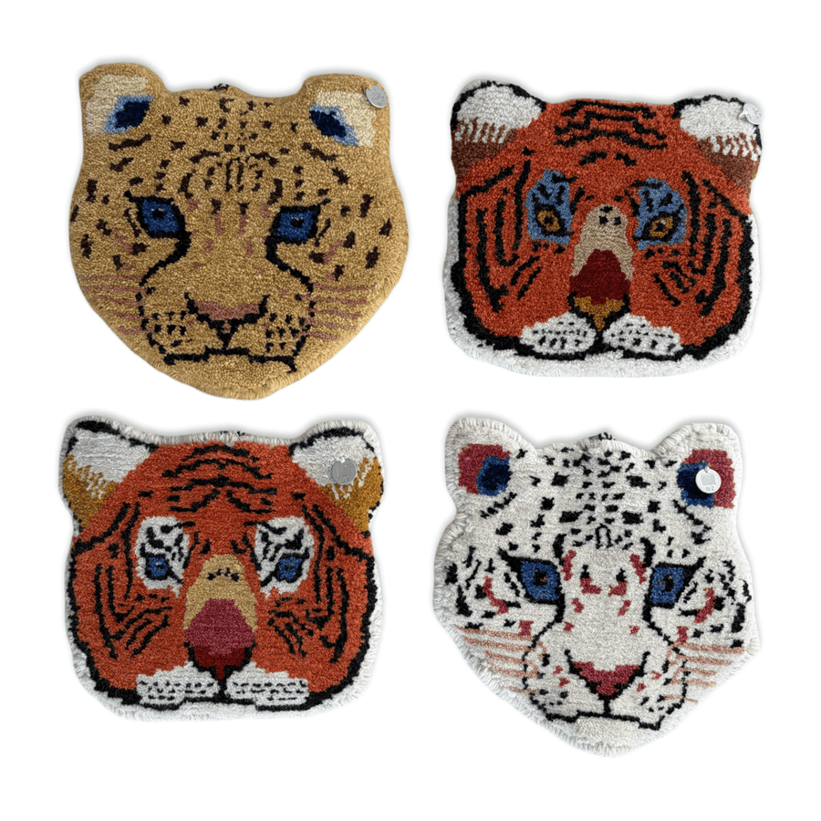 «Highland Beasts» · Mini-Teppich aus Tibet · CHARU × Sayol - Atelier Tibet