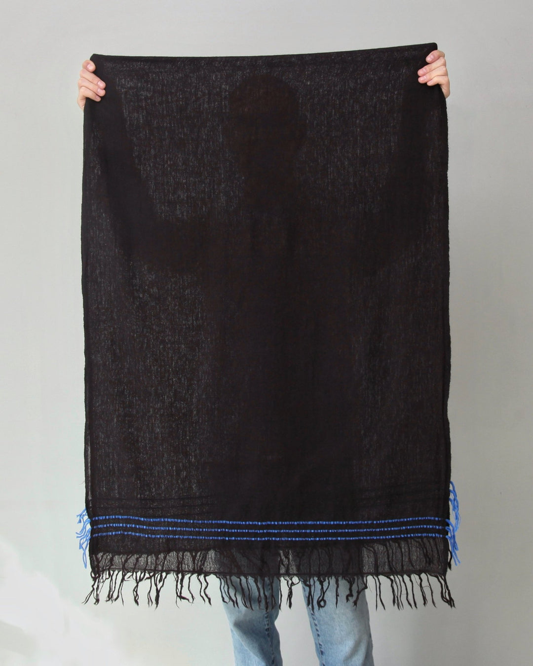 Himalaya - Schal • 100% Wolle • Schwarz - Atelier Tibet