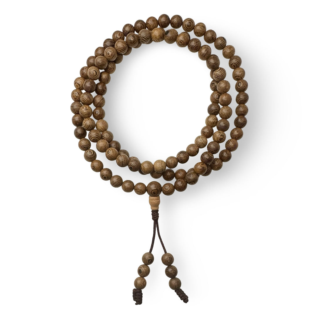 Holz Mala Gebetskette - Atelier Tibet