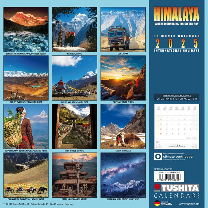 Kalender 2025 «Himalaya» - Atelier Tibet