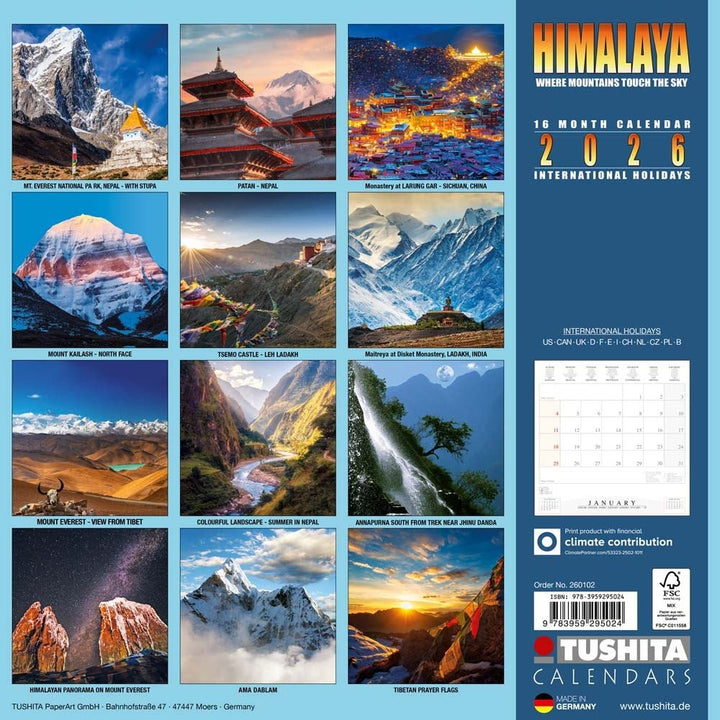 Kalender 2026 «Himalaya» - Atelier Tibet