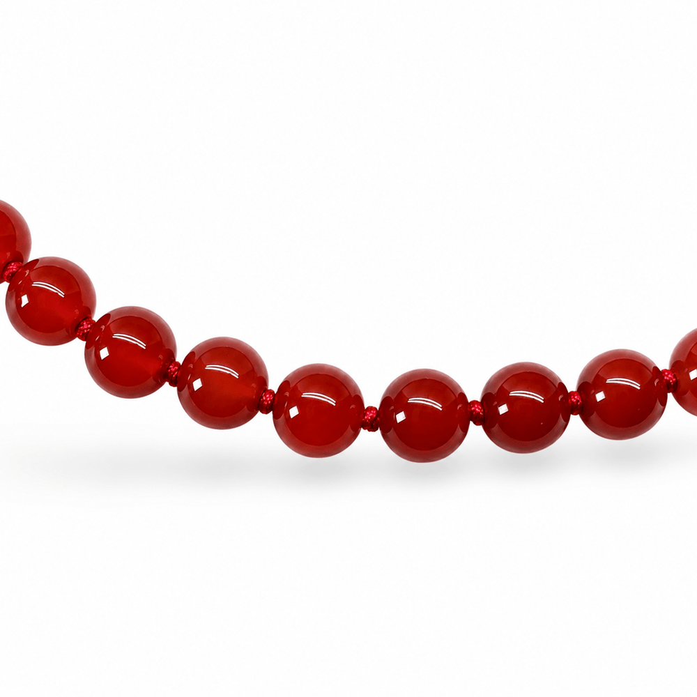 Karneol-Kette mit Knoten - Atelier Tibet