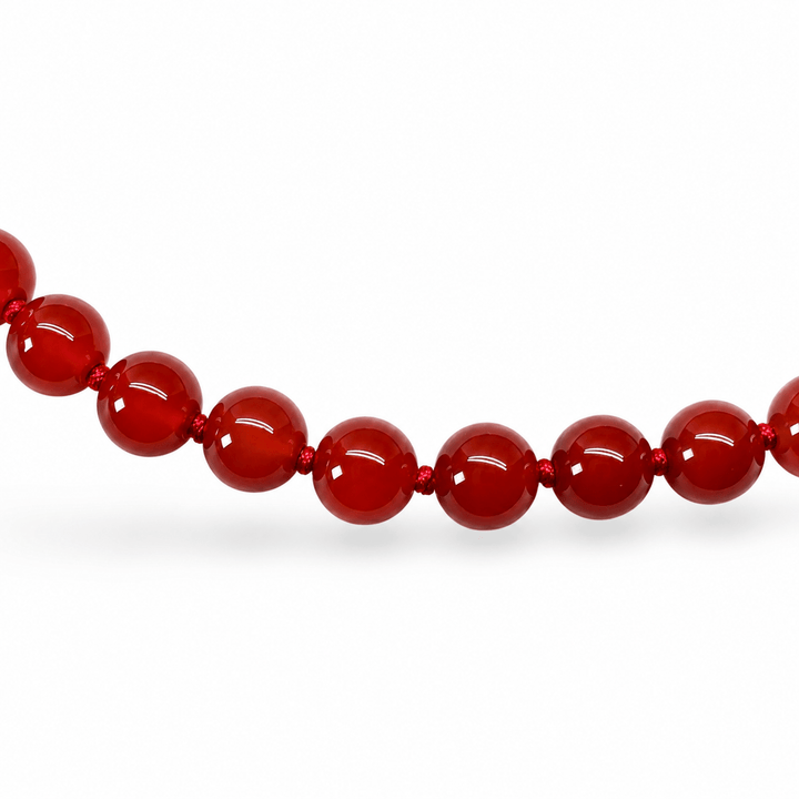 Karneol-Kette mit Knoten - Atelier Tibet