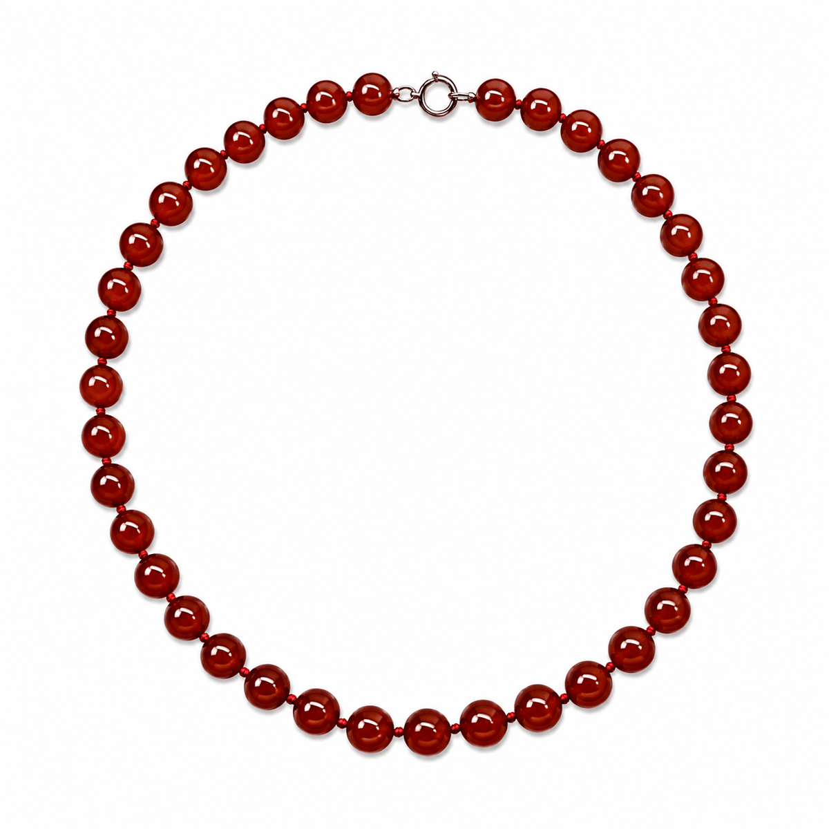 Karneol-Kette mit Knoten - Atelier Tibet