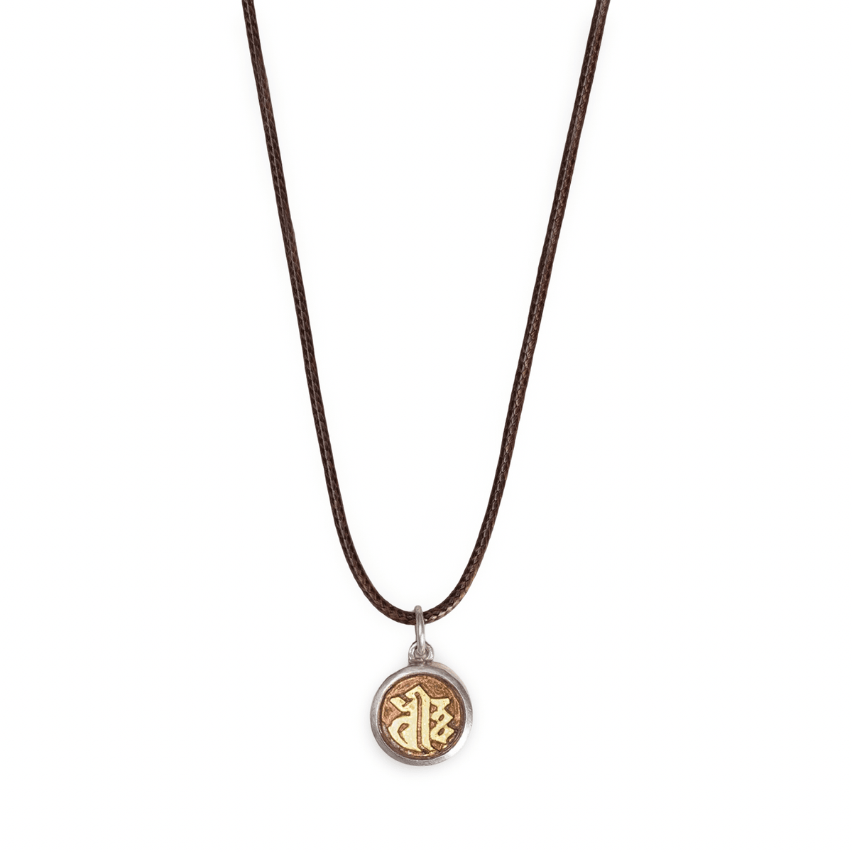 Kette mit Keimsilbe Dhih, feuervergoldet · CHARU × Khyenle - Atelier Tibet