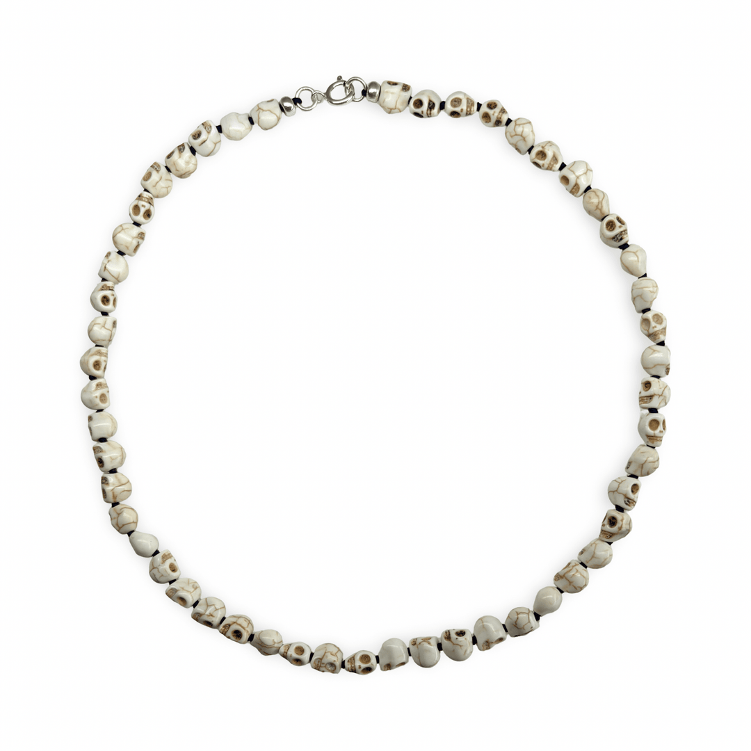 Kette mit Schädelperlen - Atelier Tibet