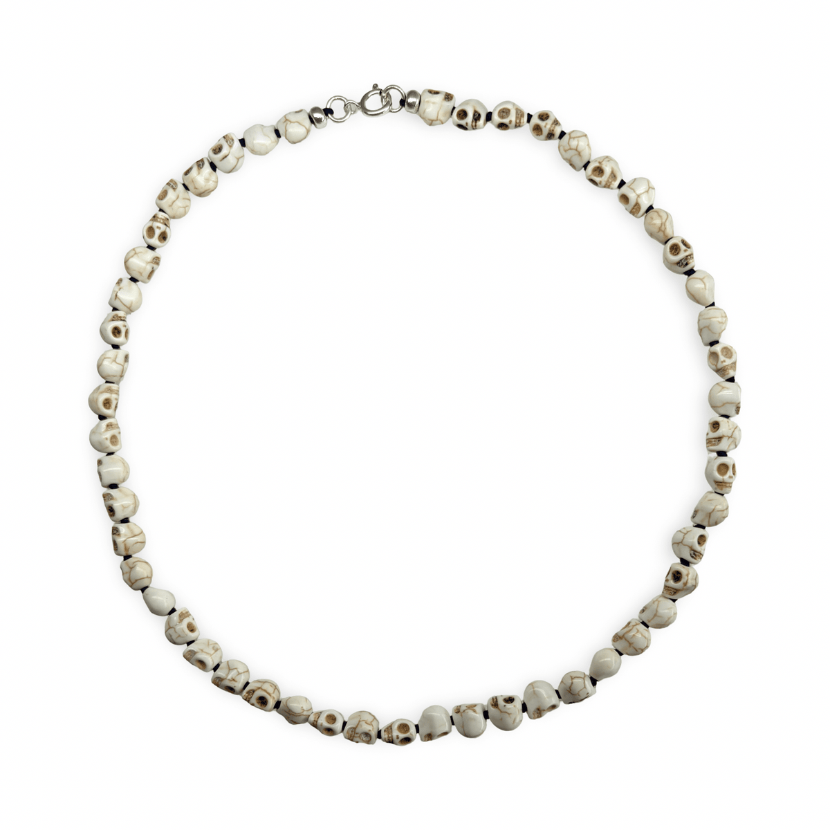 Kette mit Schädelperlen - Atelier Tibet