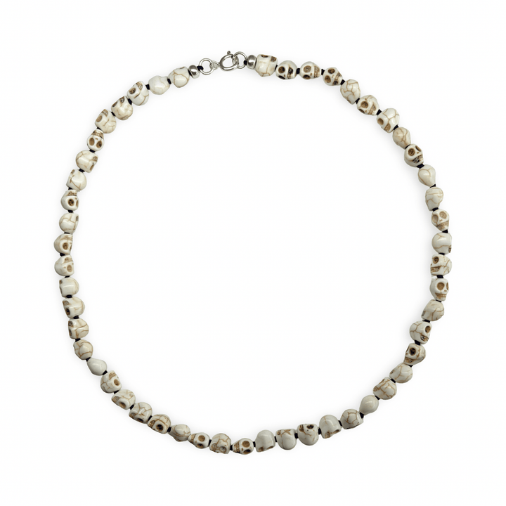 Kette mit Schädelperlen - Atelier Tibet