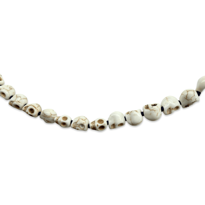 Kette mit Schädelperlen - Atelier Tibet