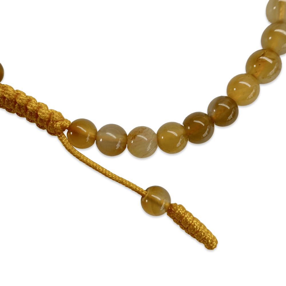 Kinder Karneol Mala-Armband mit Kordelverschluss - Atelier Tibet