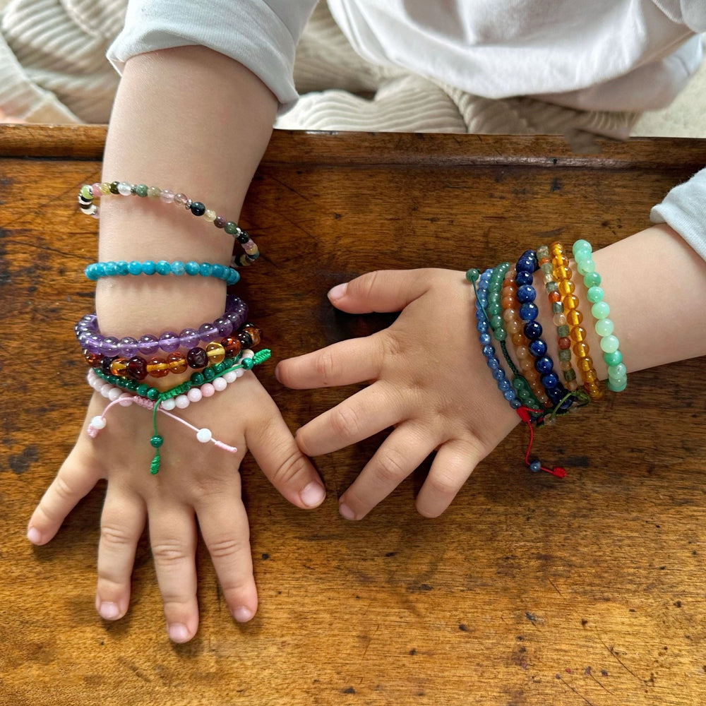 Kinder Mala - Armband mit Amethyst - Atelier Tibet