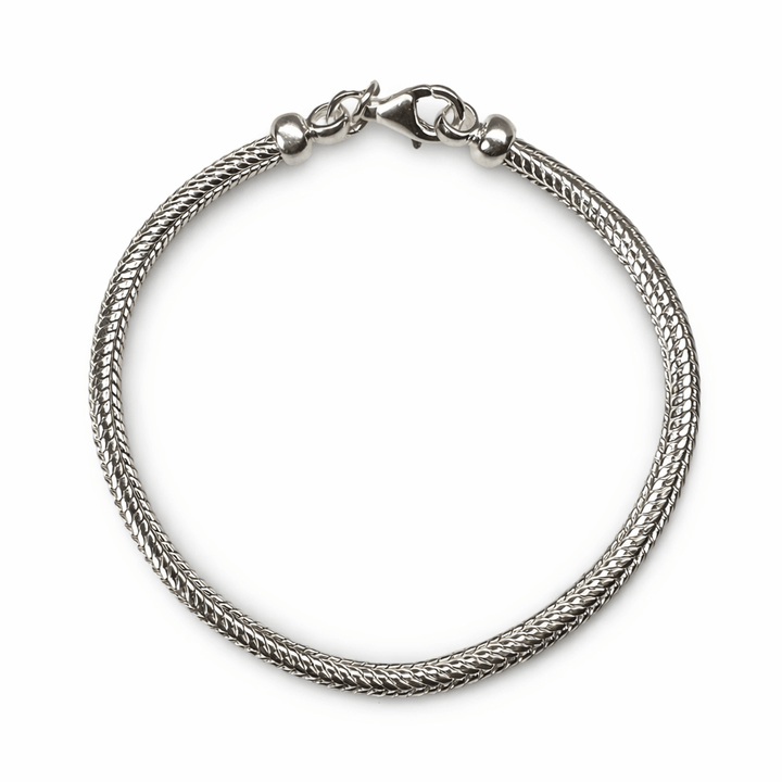 Klassisches Silber - Schlangenarmband mit Federverschluss - Atelier Tibet