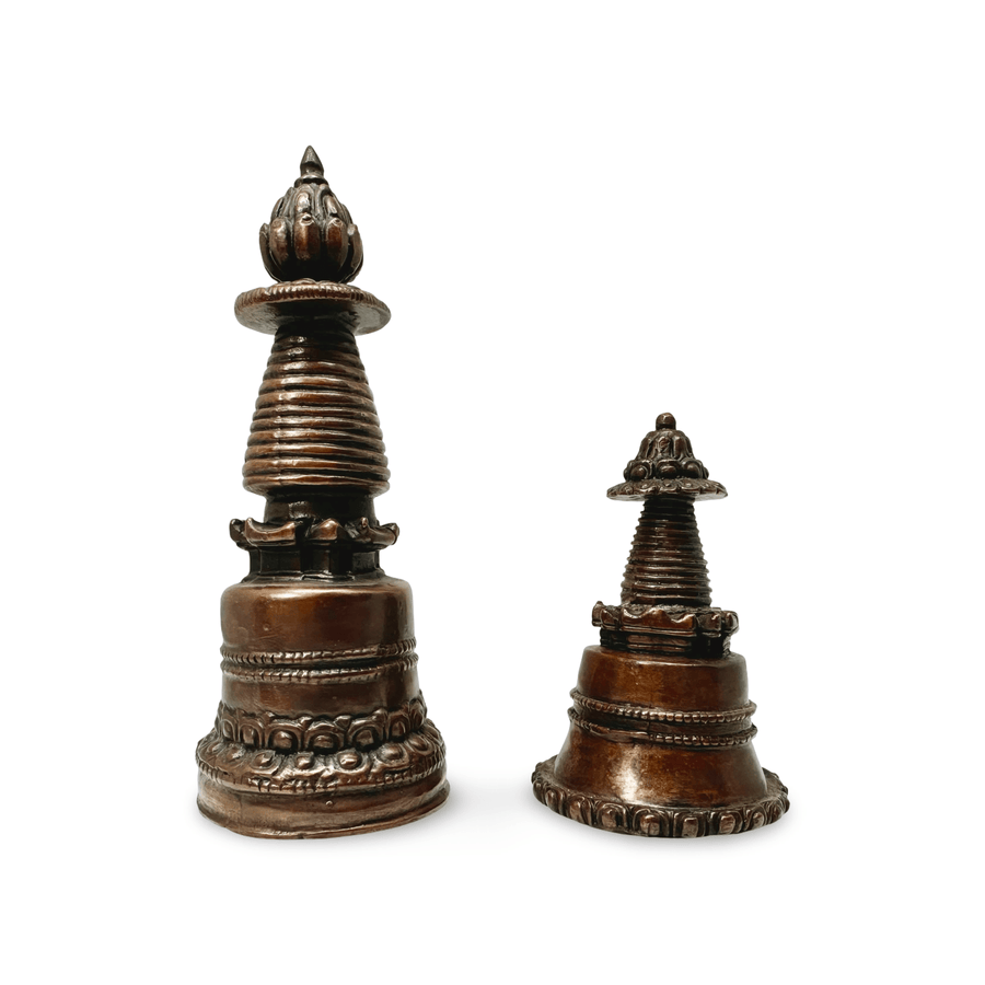 Kleine Stupa aus Bronze - Atelier Tibet