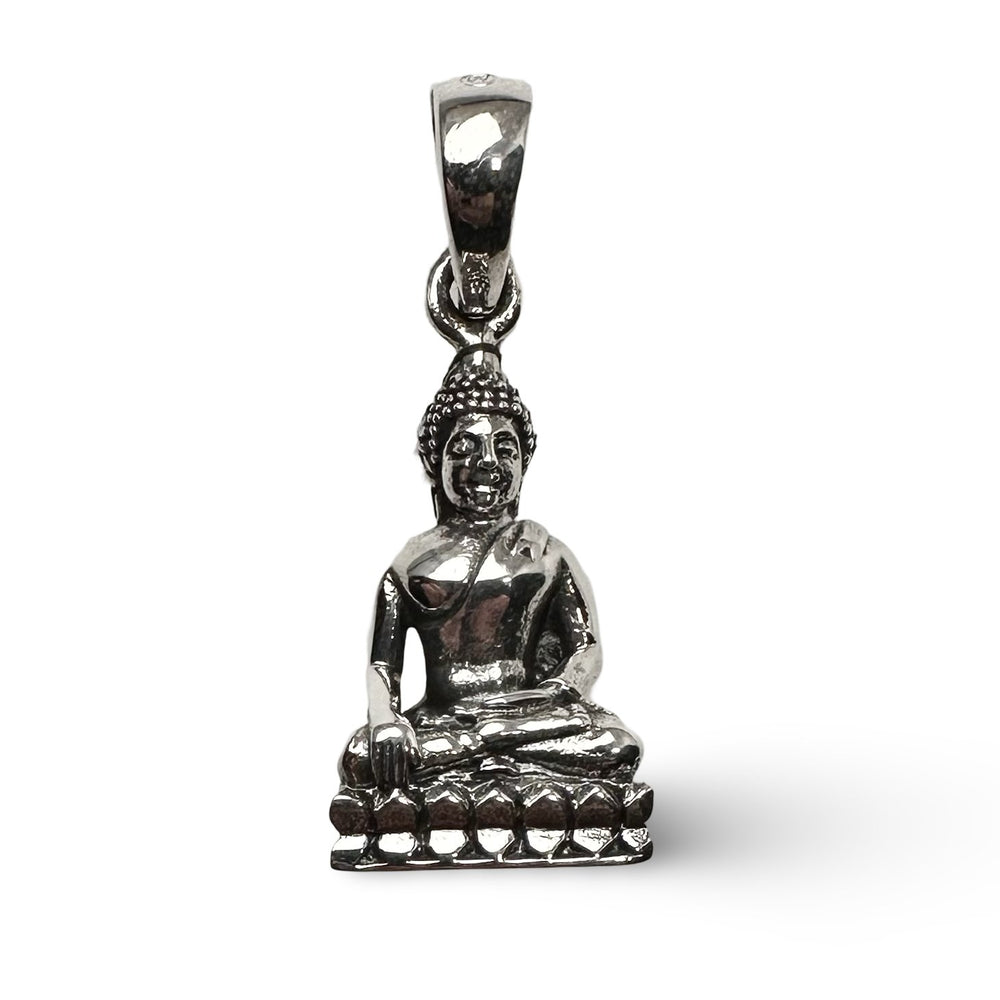 Kleiner Buddha - Anhänger aus Silber - Atelier Tibet