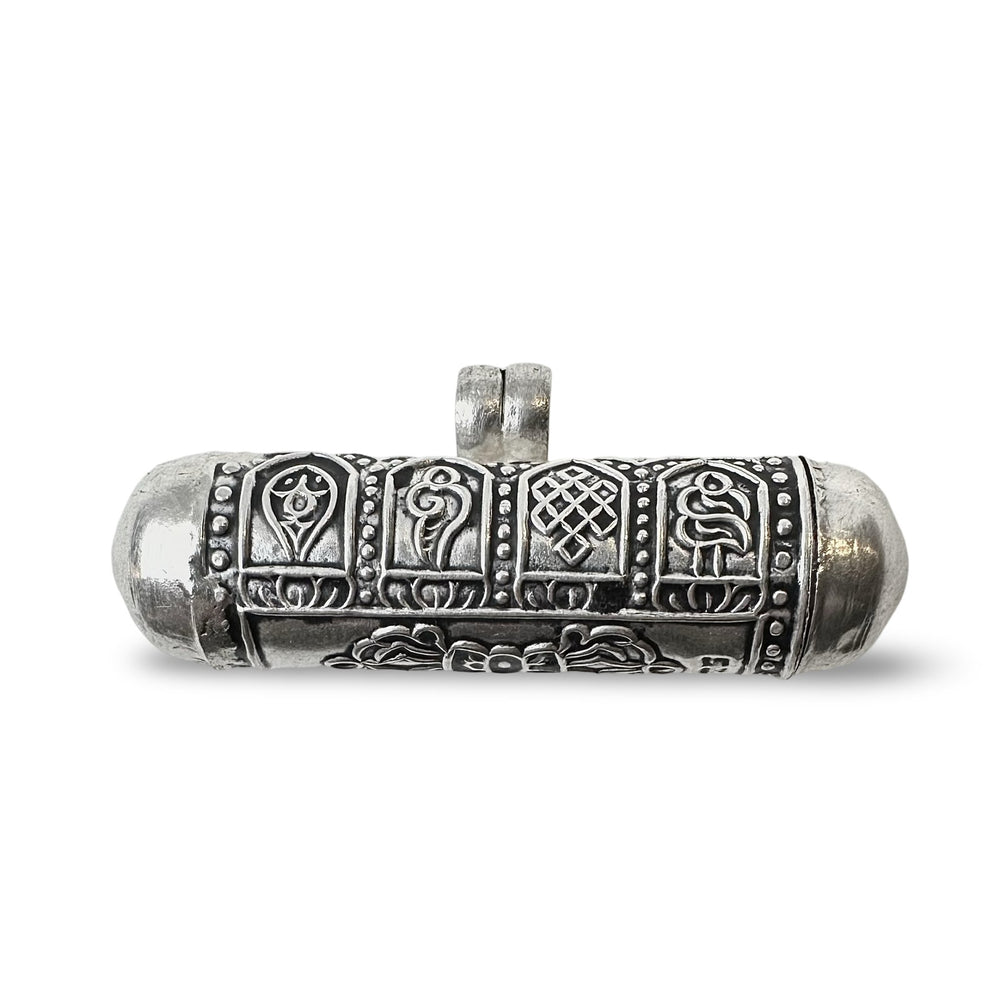 Kleiner Glückssymbol Ghau Anhänger aus Silber - Atelier Tibet