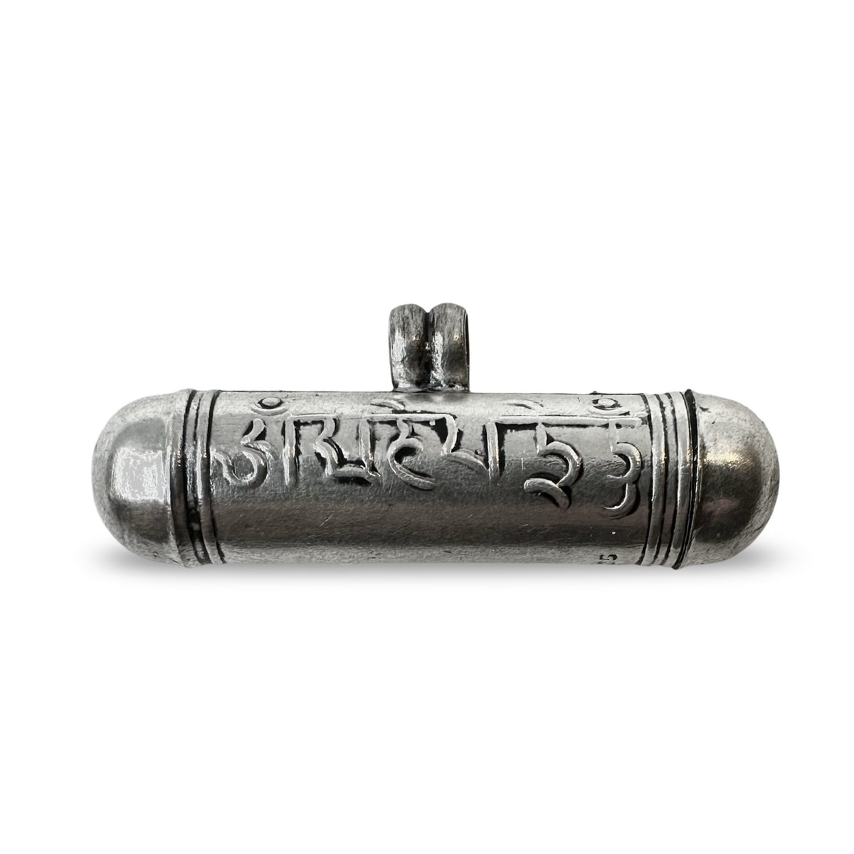 Kleiner Mantra Ghau Anhänger aus Silber - Atelier Tibet