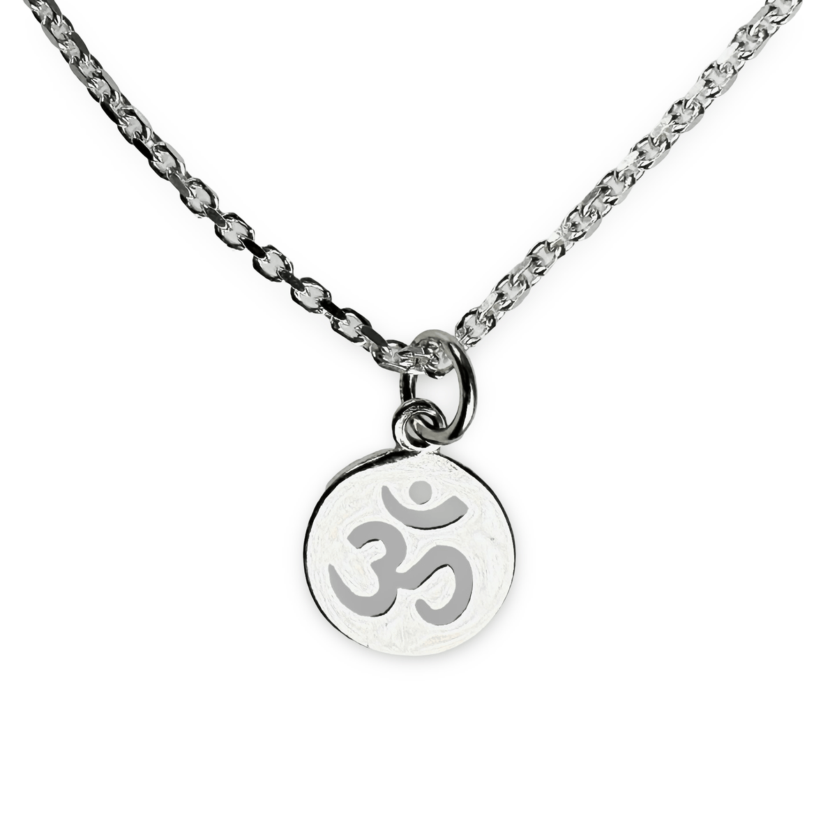 Kleiner Om ॐ Anhänger aus Silber - Atelier Tibet