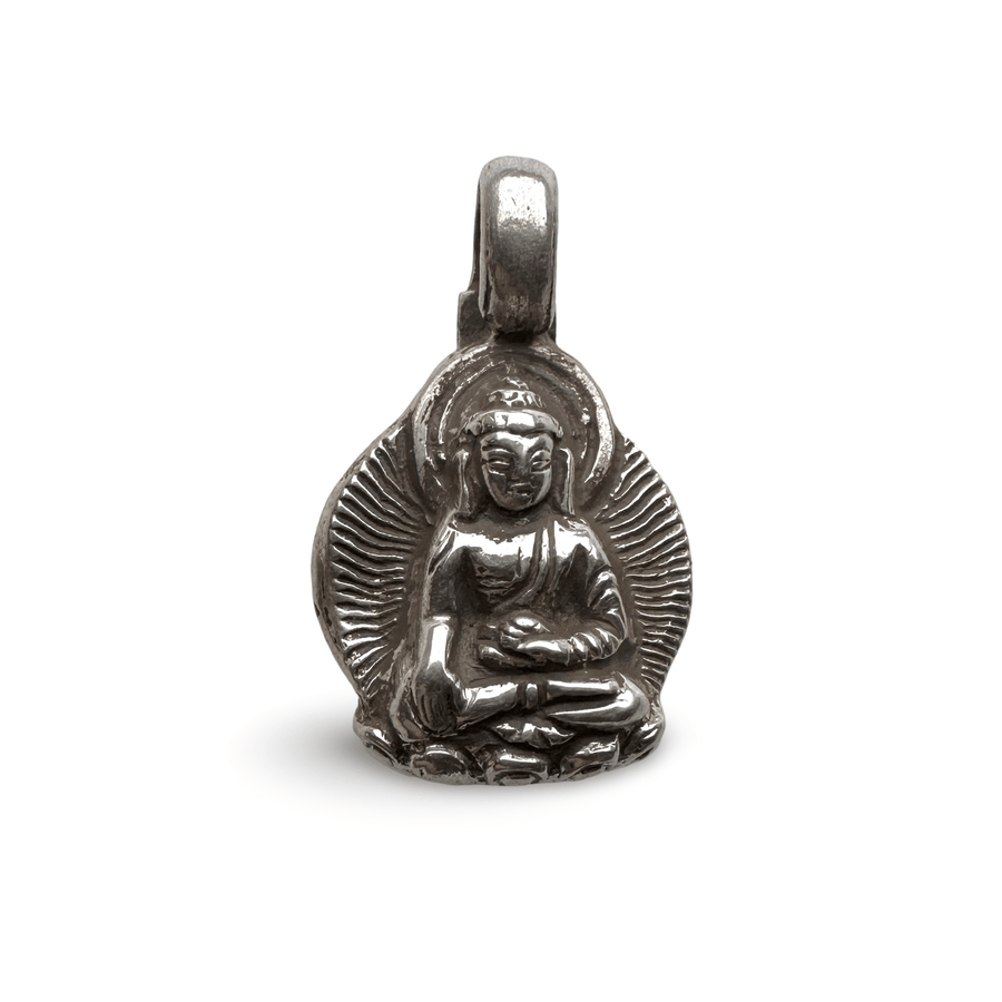 Kleiner Shakyamuni Buddha Anhänger aus Silber - Atelier Tibet