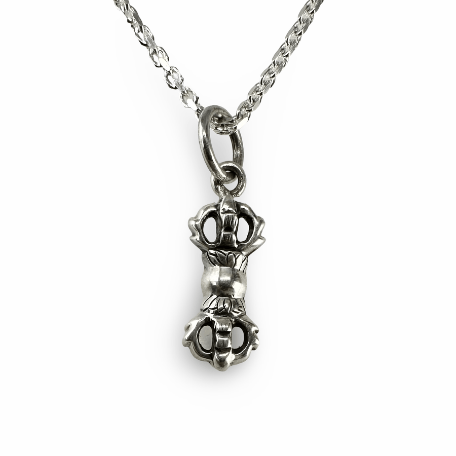 Kleiner Vajra/Dorje - Anhänger aus Silber - Atelier Tibet