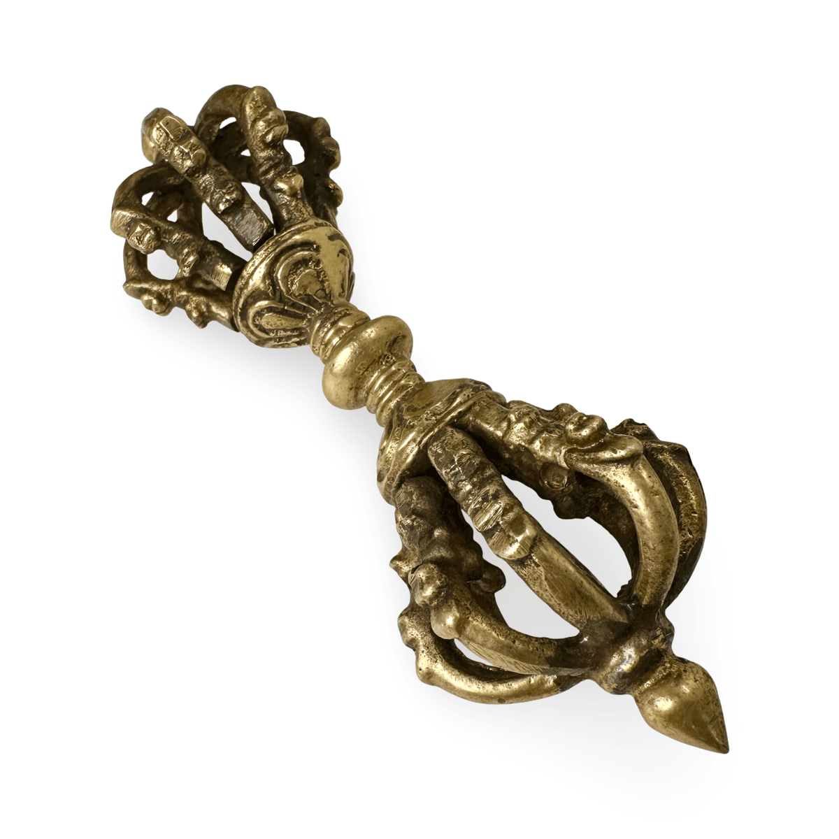 Kleinere Dorje / Vajra aus Messing (10.5 cm) - Atelier Tibet