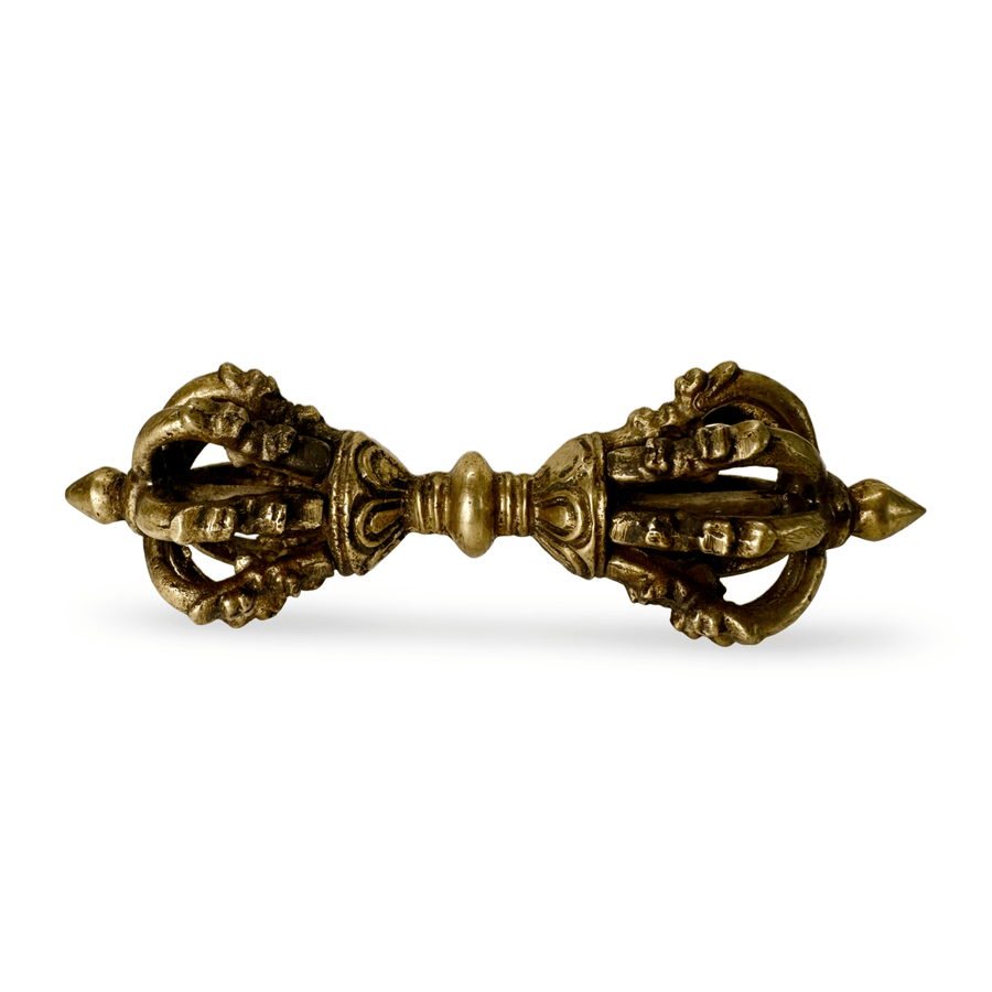 Kleinere Dorje / Vajra aus Messing (10.5 cm) - Atelier Tibet