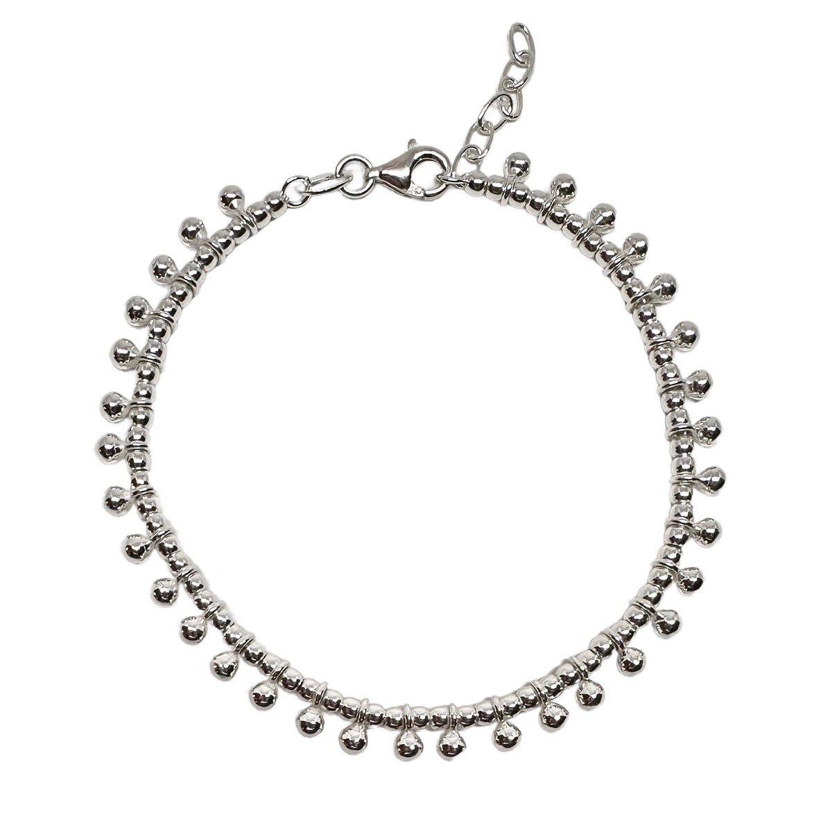 Kugel-Armkette aus Silber - Atelier Tibet