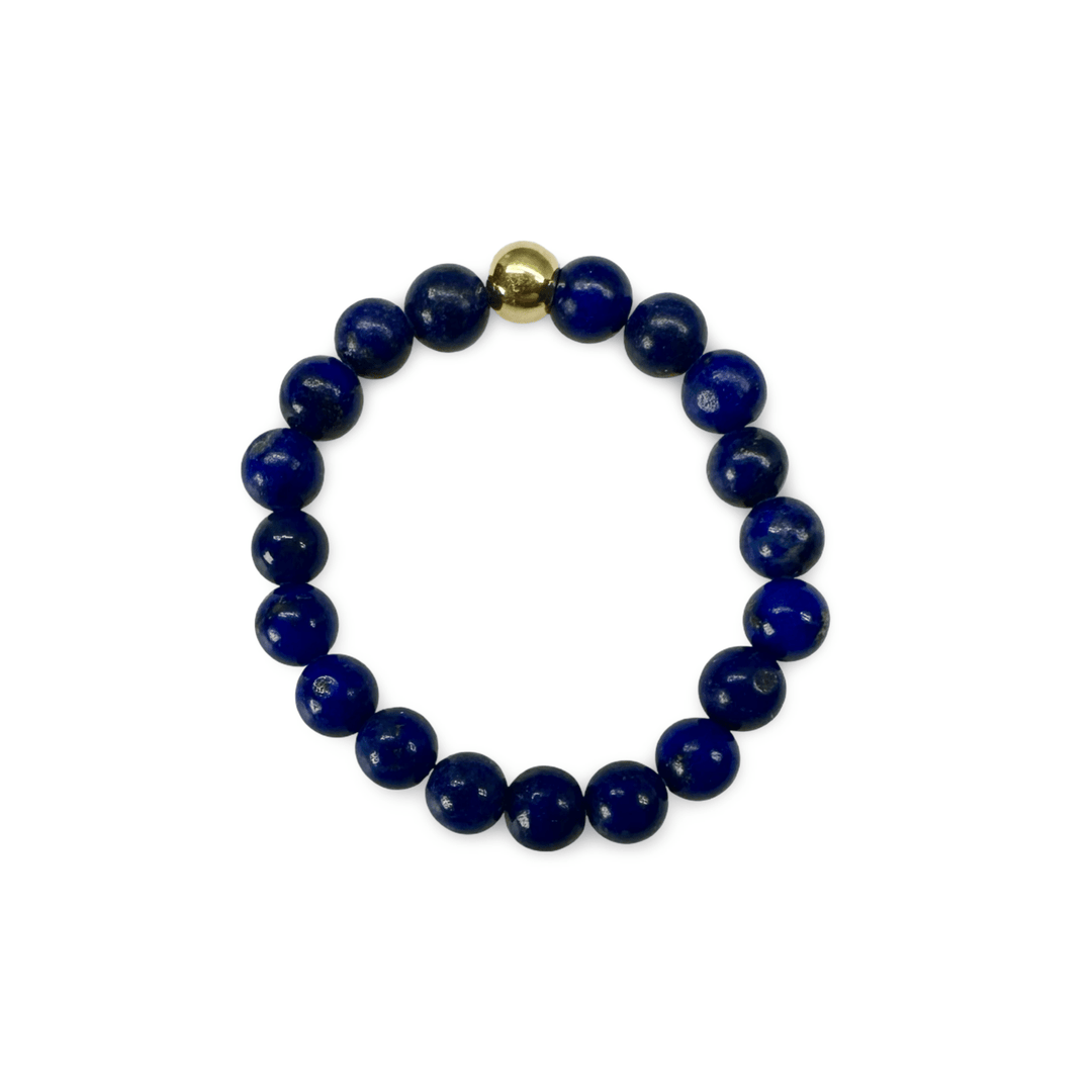 Lapis Lazuli Perlen Fingerring - Atelier Tibet
