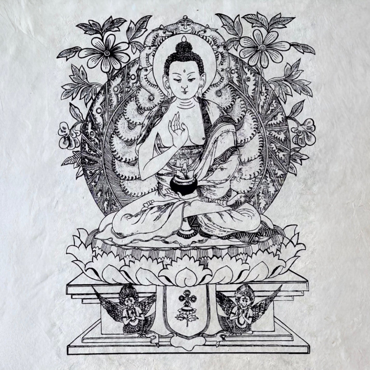 Lokta - Bogen «Buddha» - Atelier Tibet
