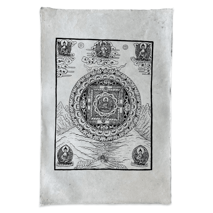 Lokta - Bogen «Buddha Mandala» - Atelier Tibet