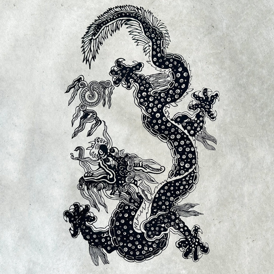 Lokta - Bogen «Drache» - Atelier Tibet