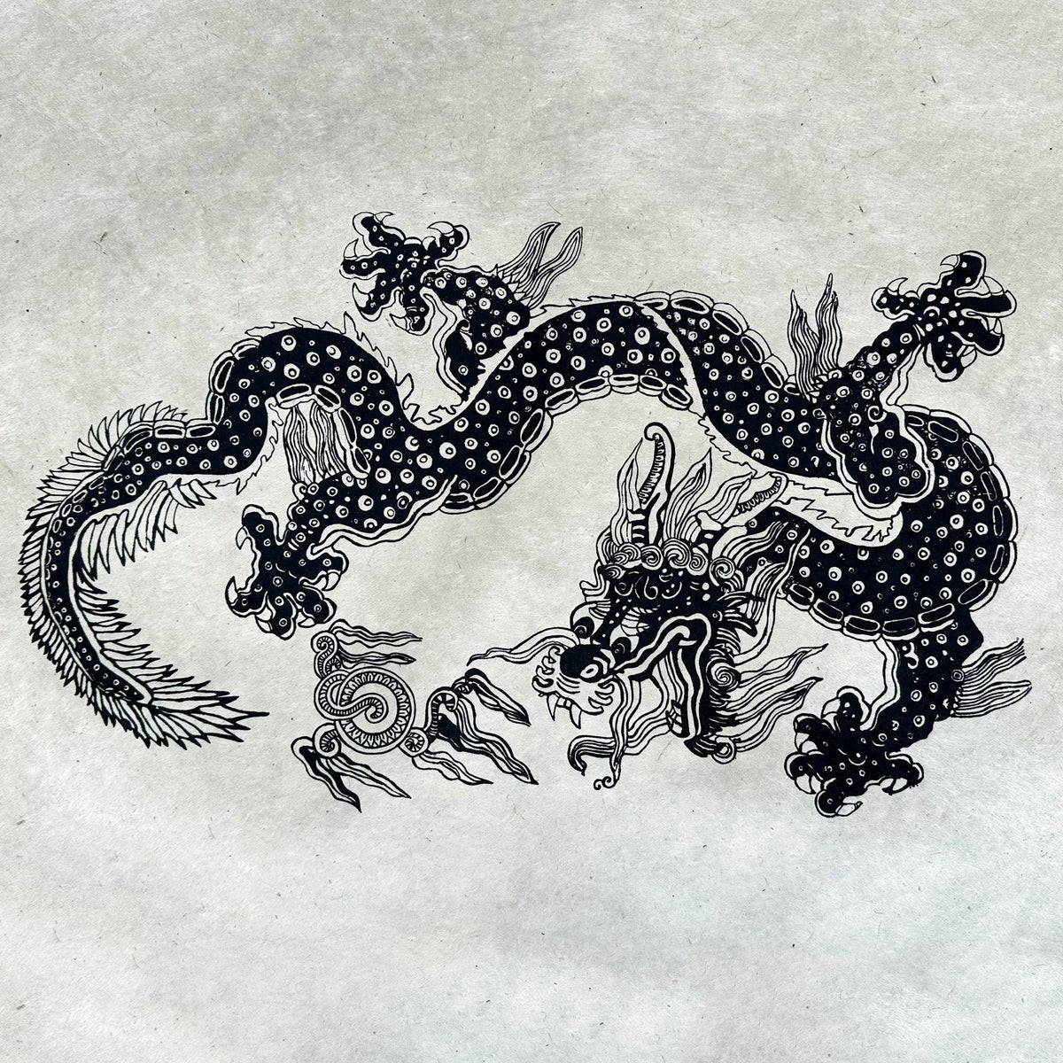 Lokta - Bogen «Drache» - Atelier Tibet